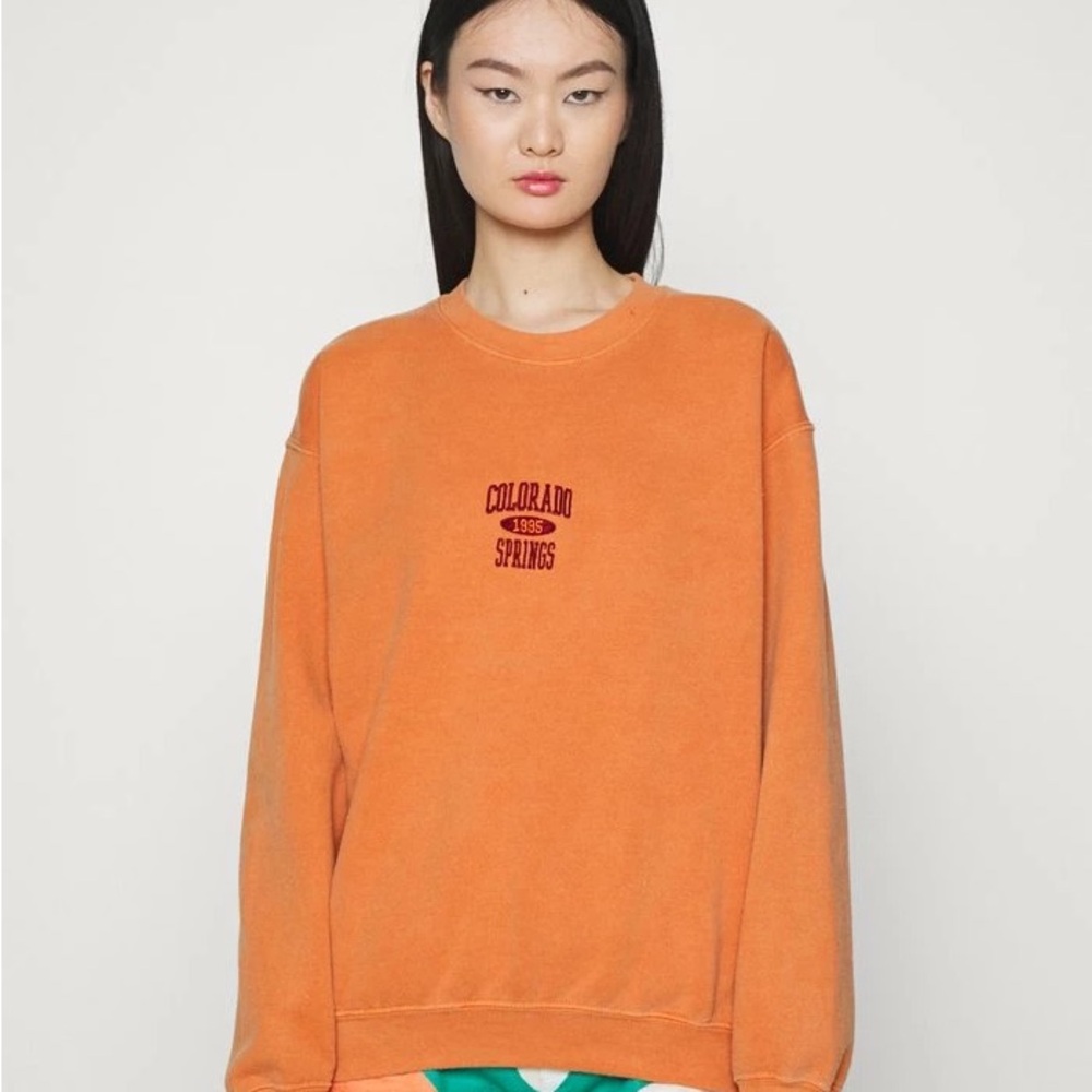 BDG Orange Sweatshirt with Colorado Springs Print
